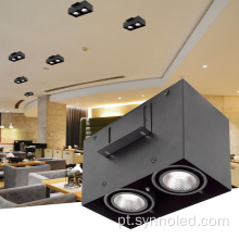 Morden Square Single Double Double Square Surface Montado downlight